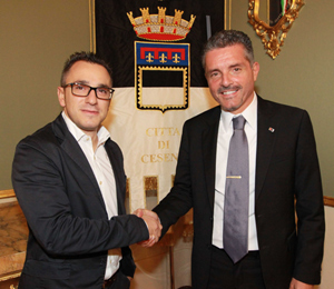 Paolo Montesi  e il Sindaco Paolo Lucchi