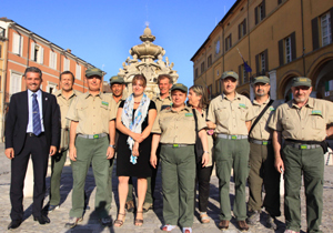 Foto Gev con Sindaco Lucchi e Assessore Montalti