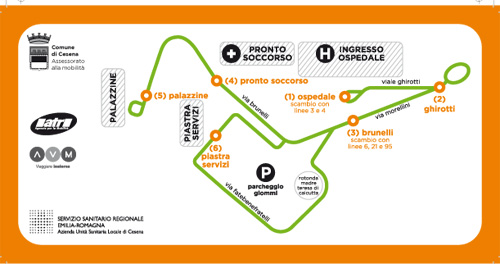 Mappa delle fermate 