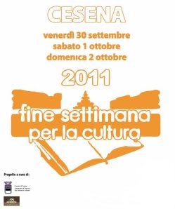 Locandina fine settimana per la cultura