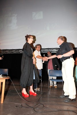 Premiazione con la giuria 