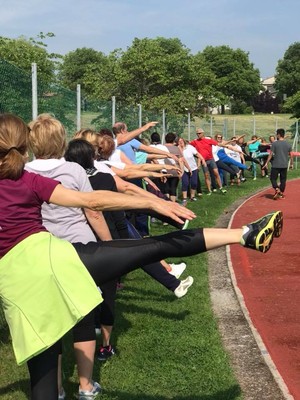 Una fase dell’allenamento