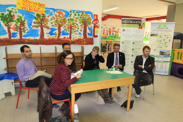 Inaugurazione dell'impianto fotovoltaico nella scuola materna di Calabrina