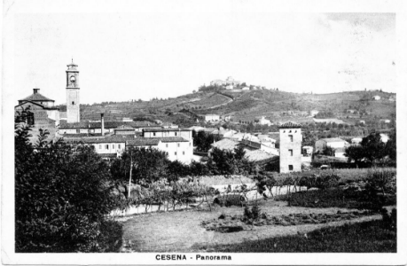 Panorama con Sant'Agostino e Basilica del Monte sullo sfondo 