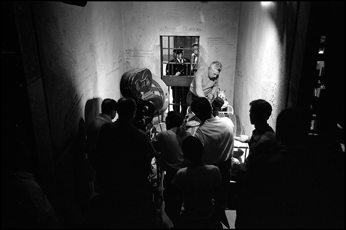 Il generale Della Rovere (1959). Il set con al centro Vittorio De Sica [ph. Vittorugo Contino]