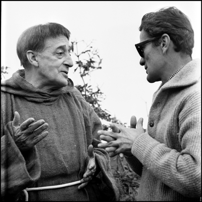 Uccellacci e uccellini di Pier Paolo Pasolini (1966) con Pier Paolo Pasolini [ph. Divo Cavicchioli]