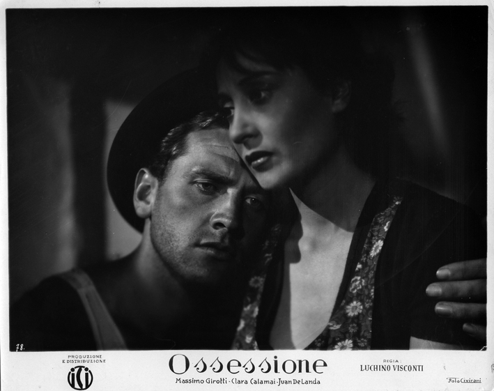 Ossessione (1943). Massimo Girotti, Clara Calamai [ph. Osvaldo Civirani]