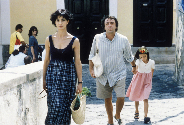 Ferie d’agosto (1996). Laura Morante, Silvio Orlando, Agnese Claisse [ph. Italo Tonni]