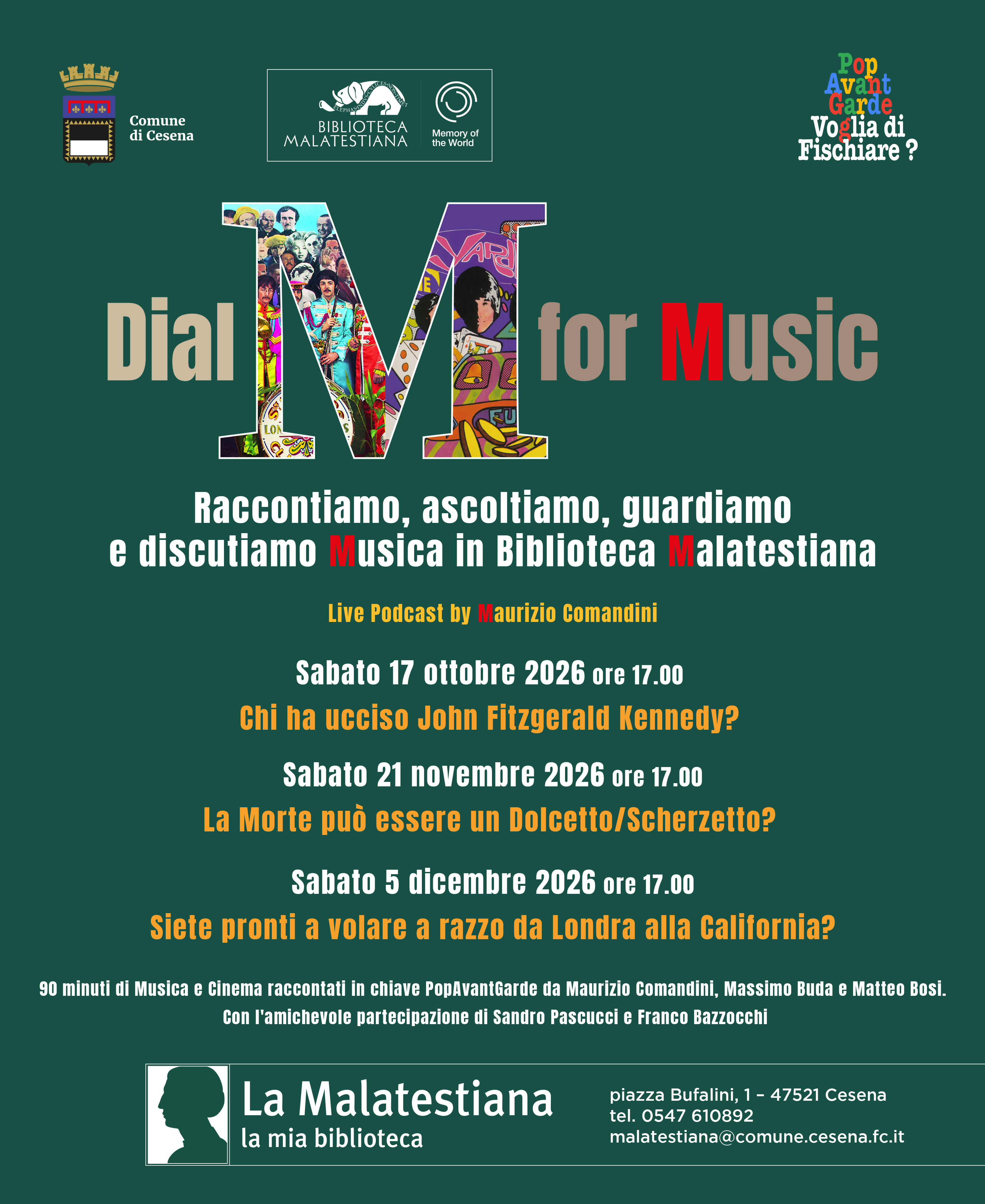 dial m for music locandina