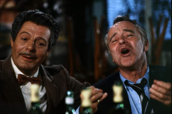 Maccheroni (1985). Marcello Mastroianni, Jack Lemmon [ph. Paul Ronald]