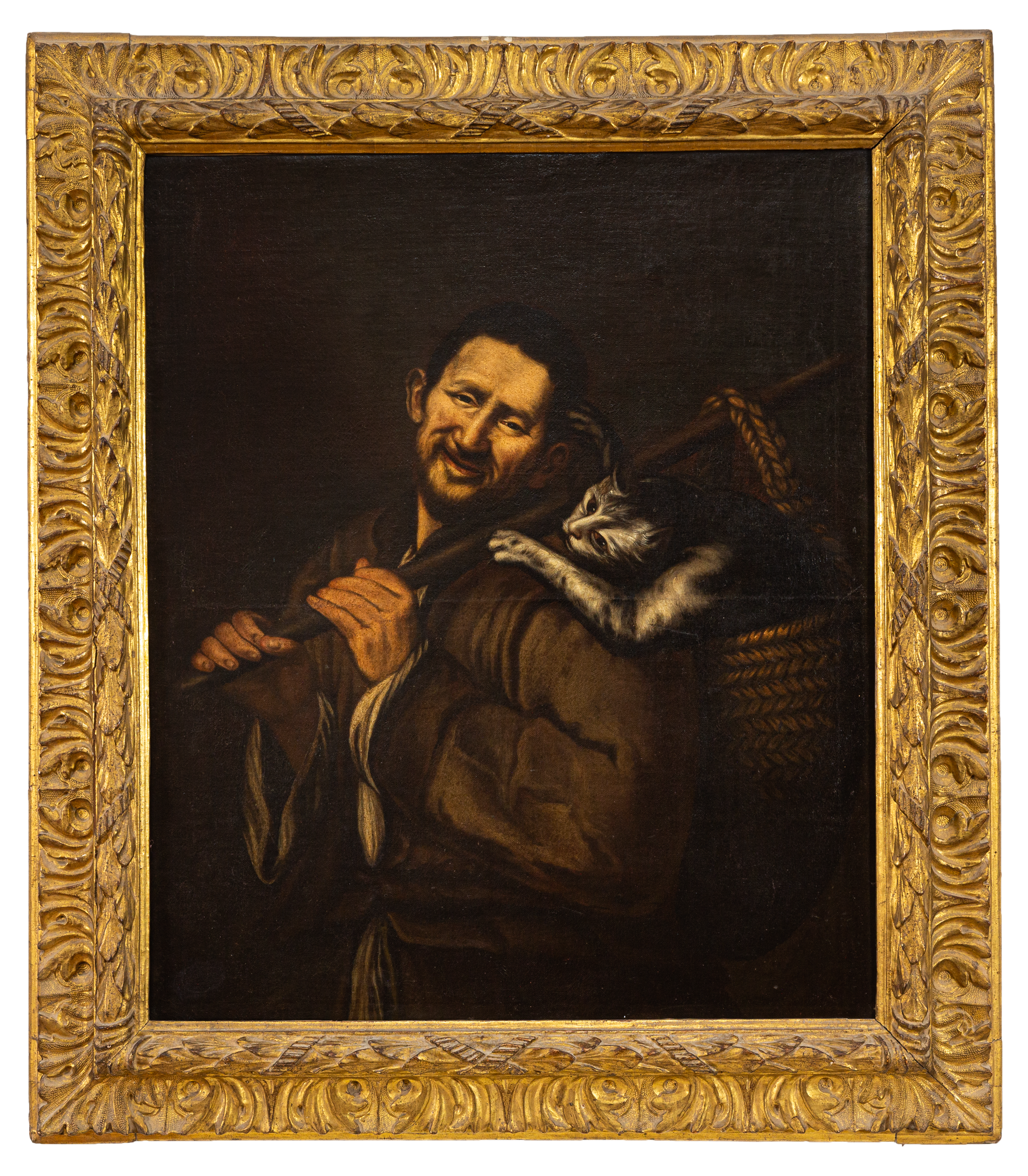 Uomo col gatto