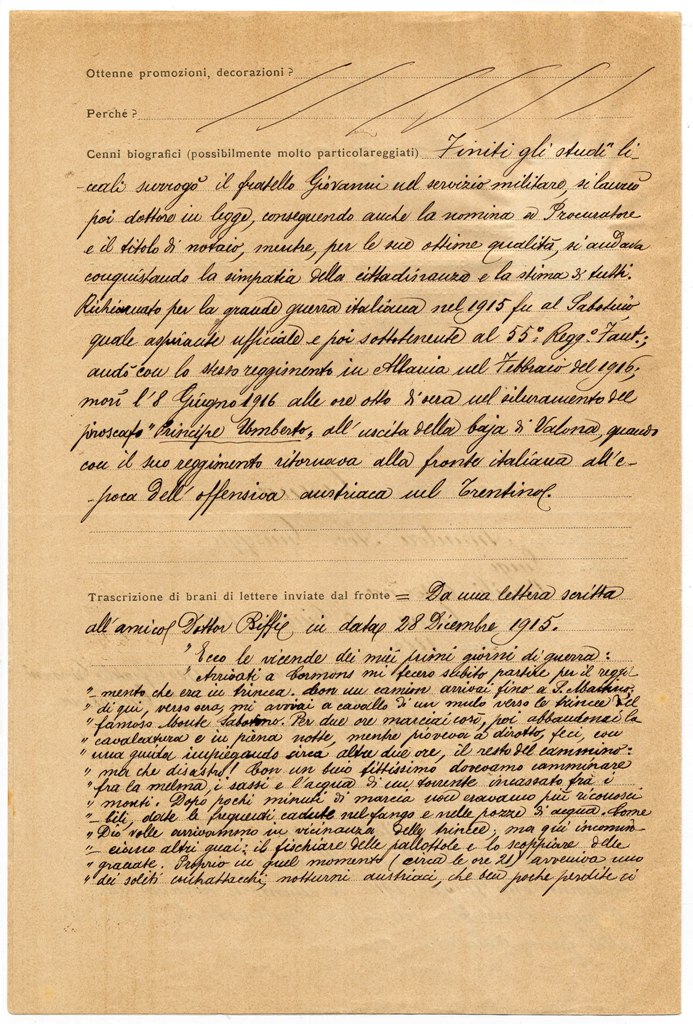 Lettere dei caduti cesenati