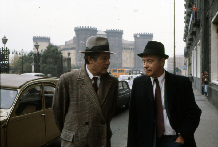 Maccheroni (1985). Marcello Mastroianni, Jack Lemmon [ph. Paul Ronald]