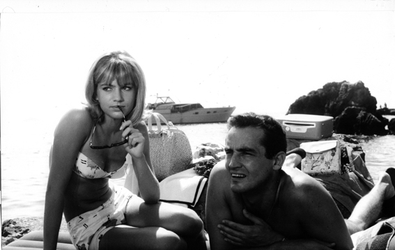 Catherine Spaak, Il sorpasso di Dino Risi (1962) con Vittorio Gassman [ph. Bruno Bruni]